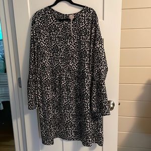 Pattered babydoll dress